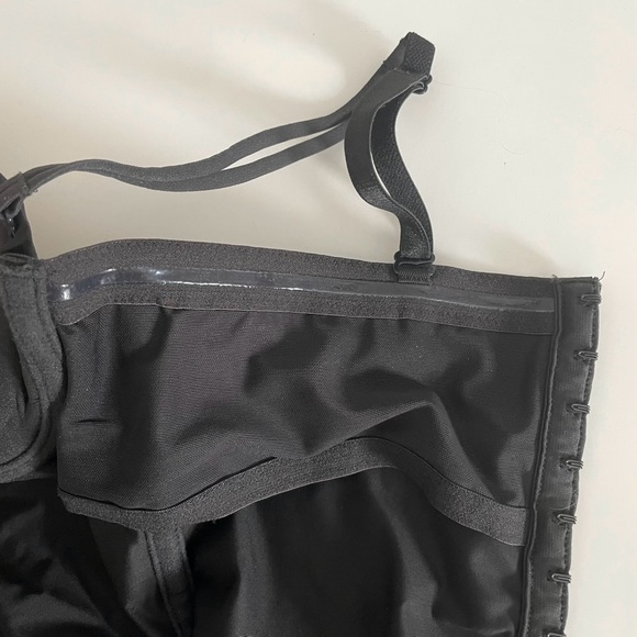 Vintage Y2K 2002 black push-up balconette 34B bustier strapless option - Picture 8 of 11